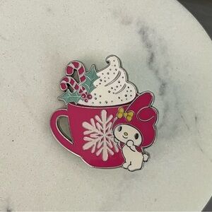 Hello Kitty MY MELODY Peppermint Mocha Mug Loungefly Enamel Pin